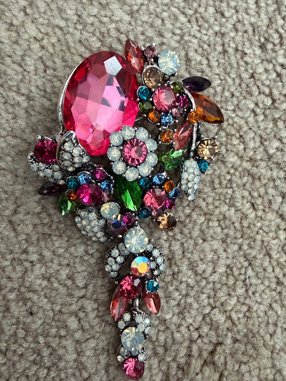 NWOT Aratta Silent Journey- Jewel Floral Pin- Multi- Color - Picture 8 of 13